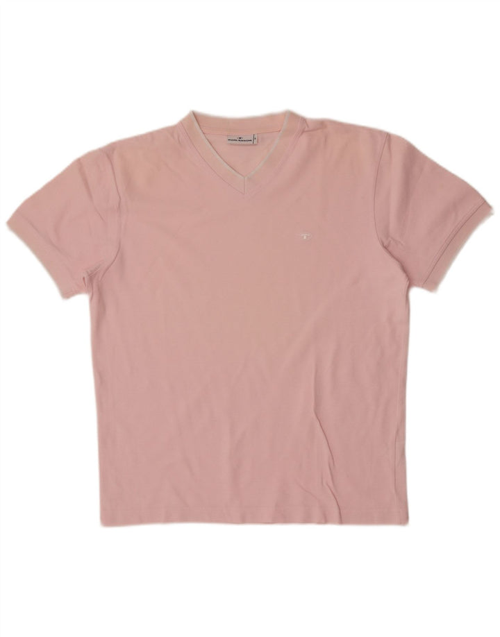 T-shirt męski Tom Tailor Top, średni, różowy, bawełniany