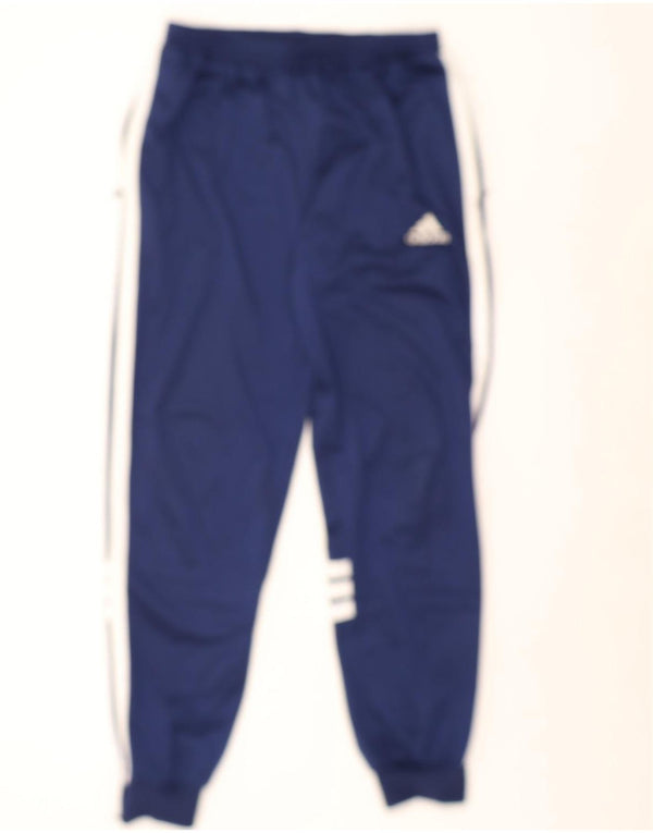 Męskie spodnie dresowe Adidas Joggers UK 42/44 Duży granatowy blok kolorów