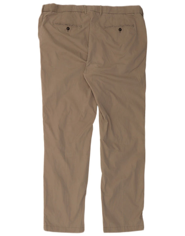 Męskie spodnie Chino Marks & Spencer Blue Harbor Straight W42 L35 Beżowe