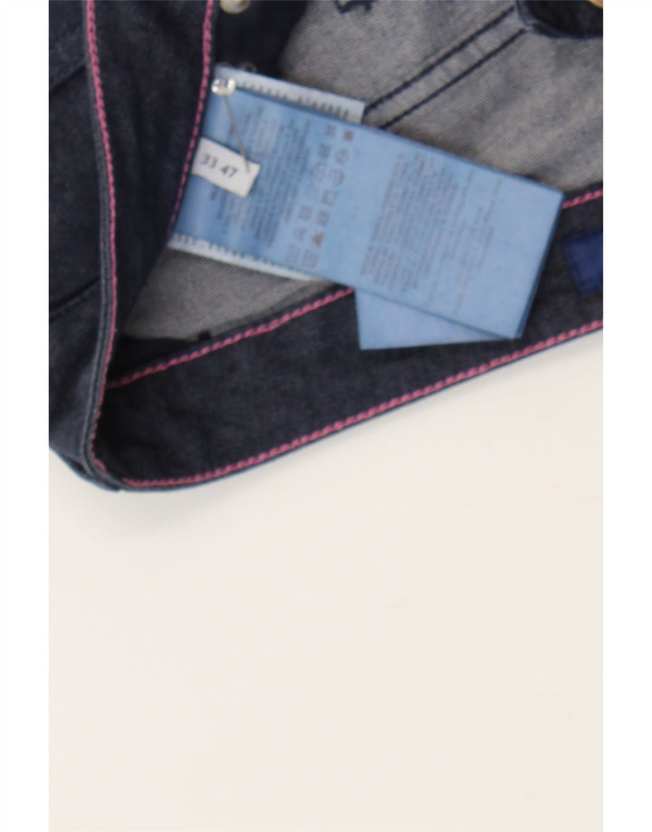 TRUSSARDI Womens Cropped Jeans  W33 L25 Navy Blue Cotton Vintage Trussardi and Second-Hand Trussardi from Messina Hembry 