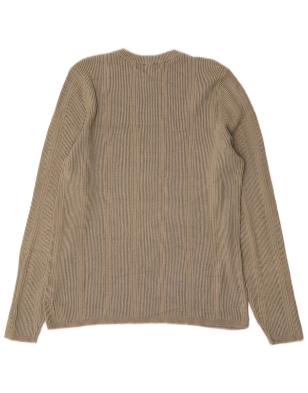 Marks & Spencer Damski top z długim rękawem, UK 16, duży, wiskoza khaki