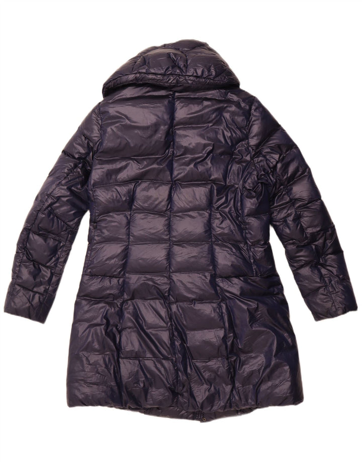 Damski płaszcz z kapturem Blauer UK 18 XL Granatowy poliester