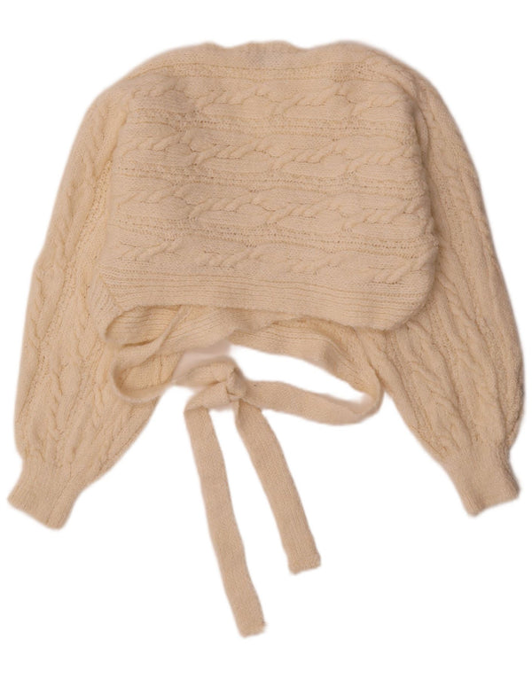 Sweter damski Zara Crop Wrap Cardigan UK 14 Średni Beż Akryl