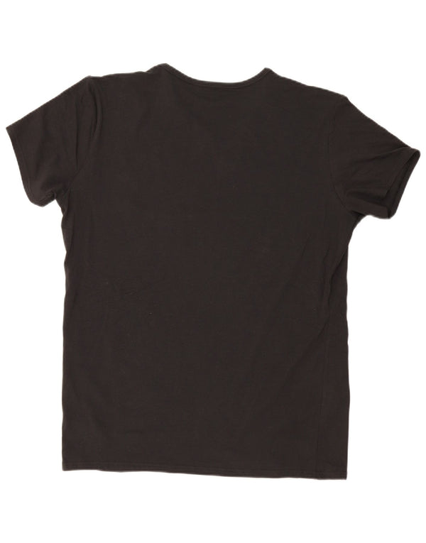 T-shirt męski Tommy Hilfiger Top 2XL, czarna bawełna