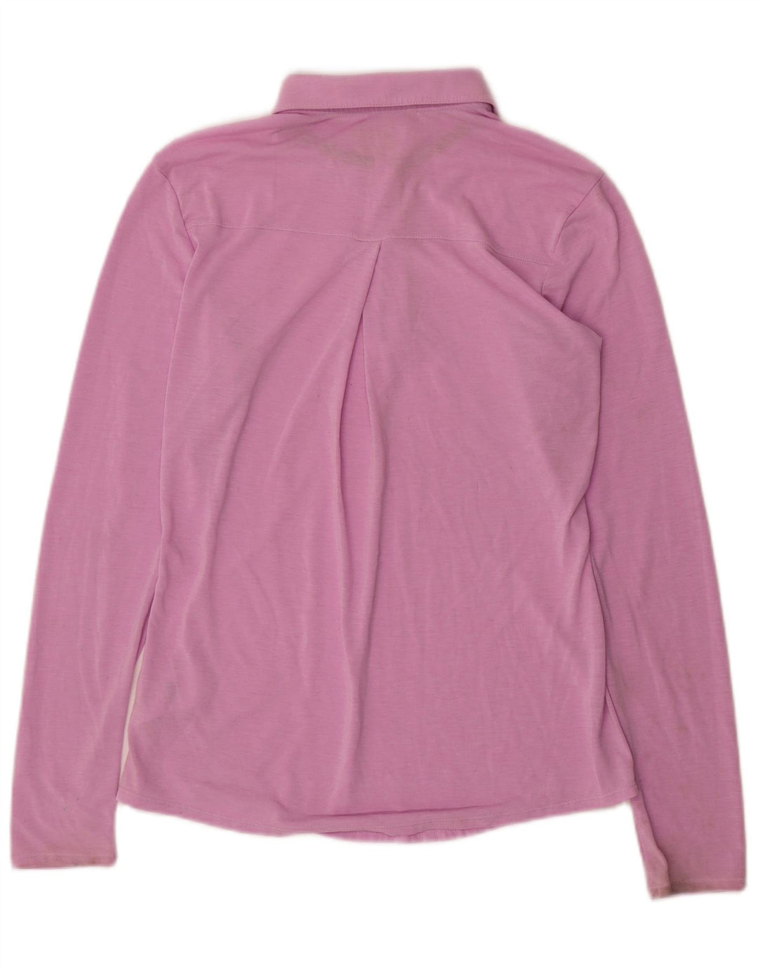 Damska koszulka polo Adidas z długim rękawem UK 10, mała, różowa, poliester