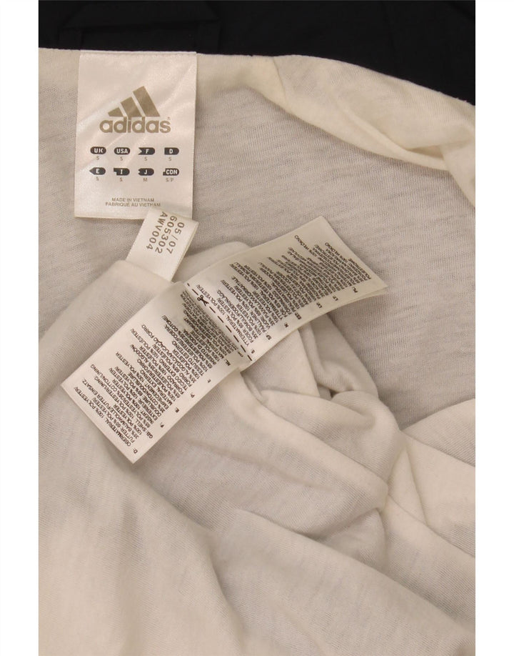 Adidas Męska bluza dresowa, mała, granatowa, z blokami kolorów, poliestrowa
