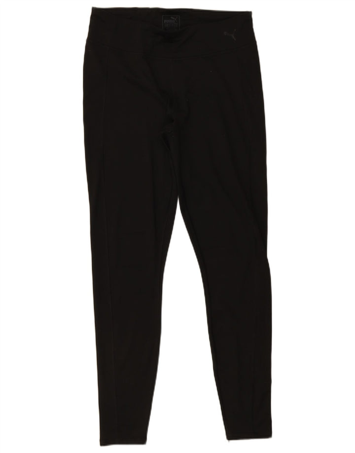Damskie legginsy PUMA UK 16, duże, czarne, poliestrowe