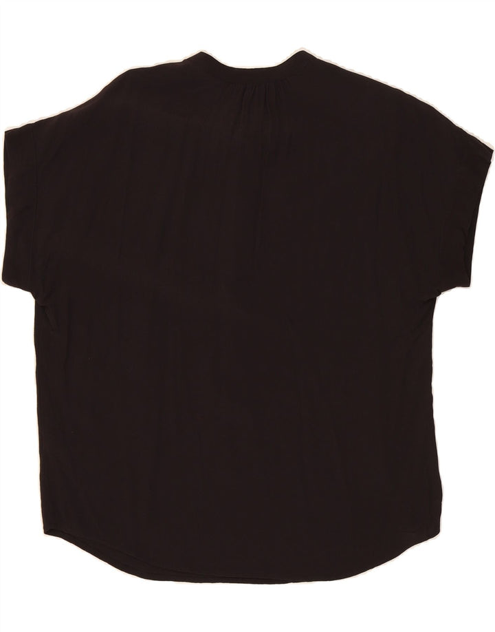 J. CREW Womens Oversized Blouse Top UK 10 Small Black Viscose Vintage J. Crew and Second-Hand J. Crew from Messina Hembry 