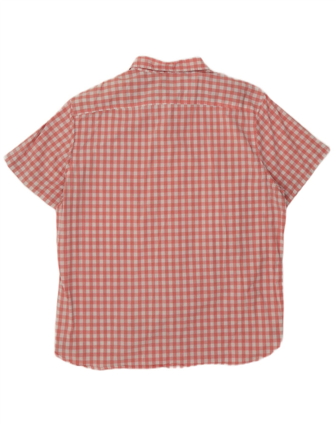 Męska koszula Lee ze stretchem i krótkim rękawem o regularnym kroju, 2XL, różowa bawełniana kratka