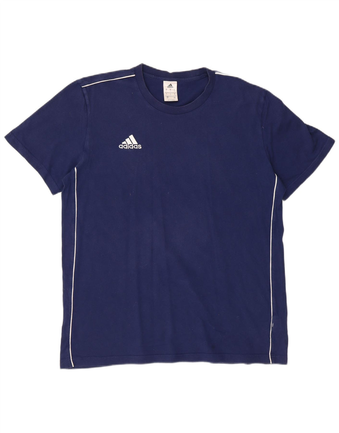 T-shirt męski ADIDAS, duży, granatowy, bawełniany