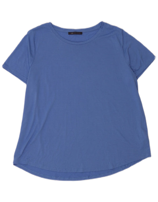 T-shirt damski Marks & Spencer Top UK 20 2XL Niebieski poliester