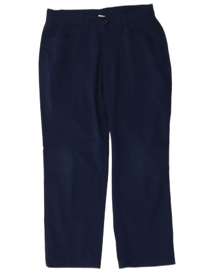 Męskie proste spodnie codzienne Under Armour W30 L25 Granatowy poliester