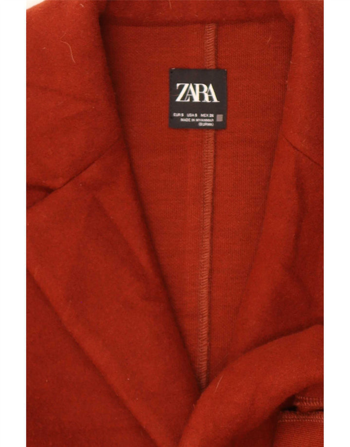 Płaszcz damski Zara UK 10, mały, bordowy, bawełniany