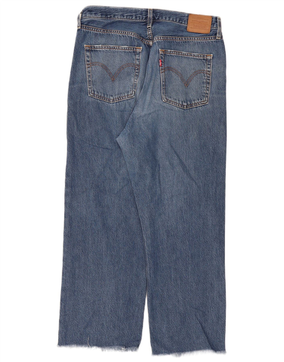 Damskie jeansy Levi's Ribcage Straight W32 L29 Niebieskie bawełniane