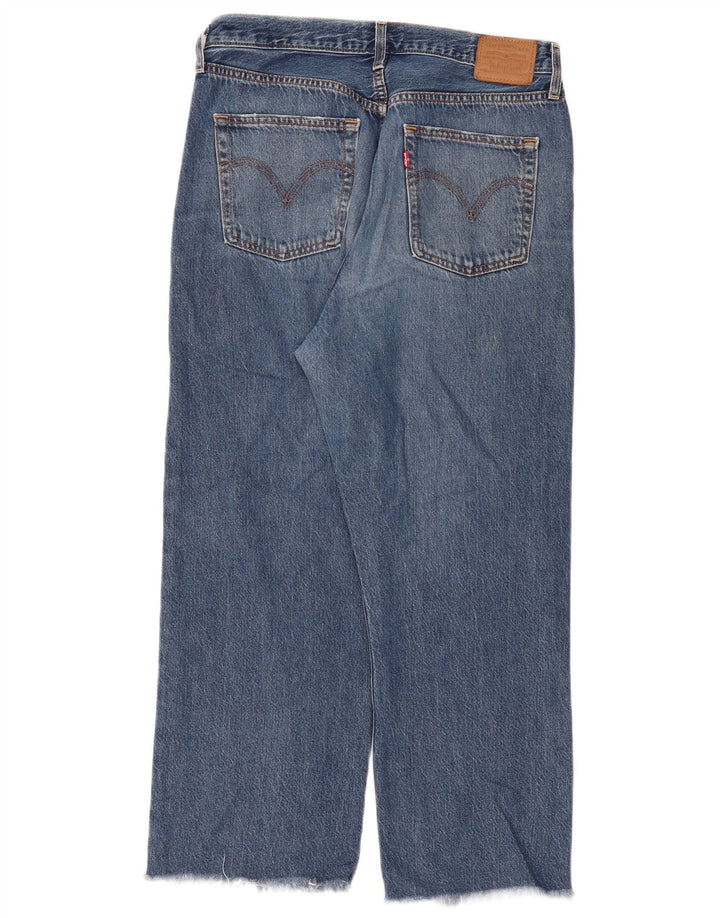 Damskie jeansy Levi's Ribcage Straight W32 L29 Niebieskie bawełniane