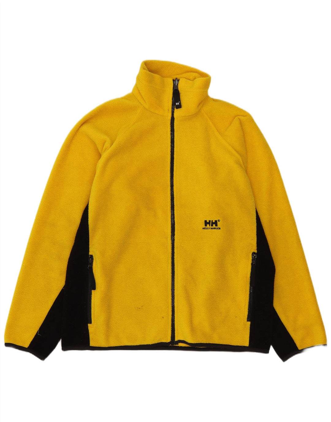 HELLY HANSEN Męska kurtka polarowa UK 36, mała, żółta, poliestrowa z blokami kolorów
