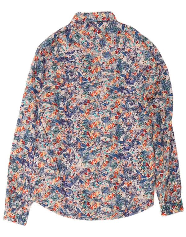 Koszula męska Zara Slim Fit, średnia, wielobarwna, bawełniana w kwiaty
