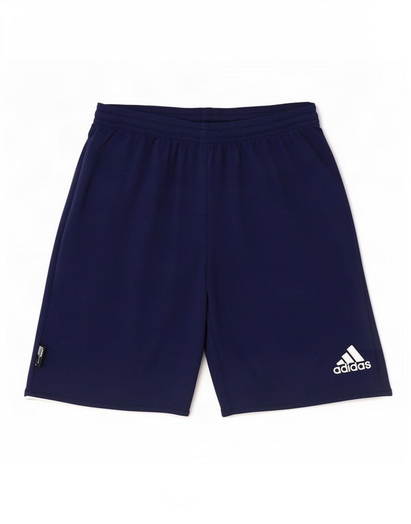 Męskie spodenki sportowe Adidas Climalite, małe, granatowe, poliestrowe