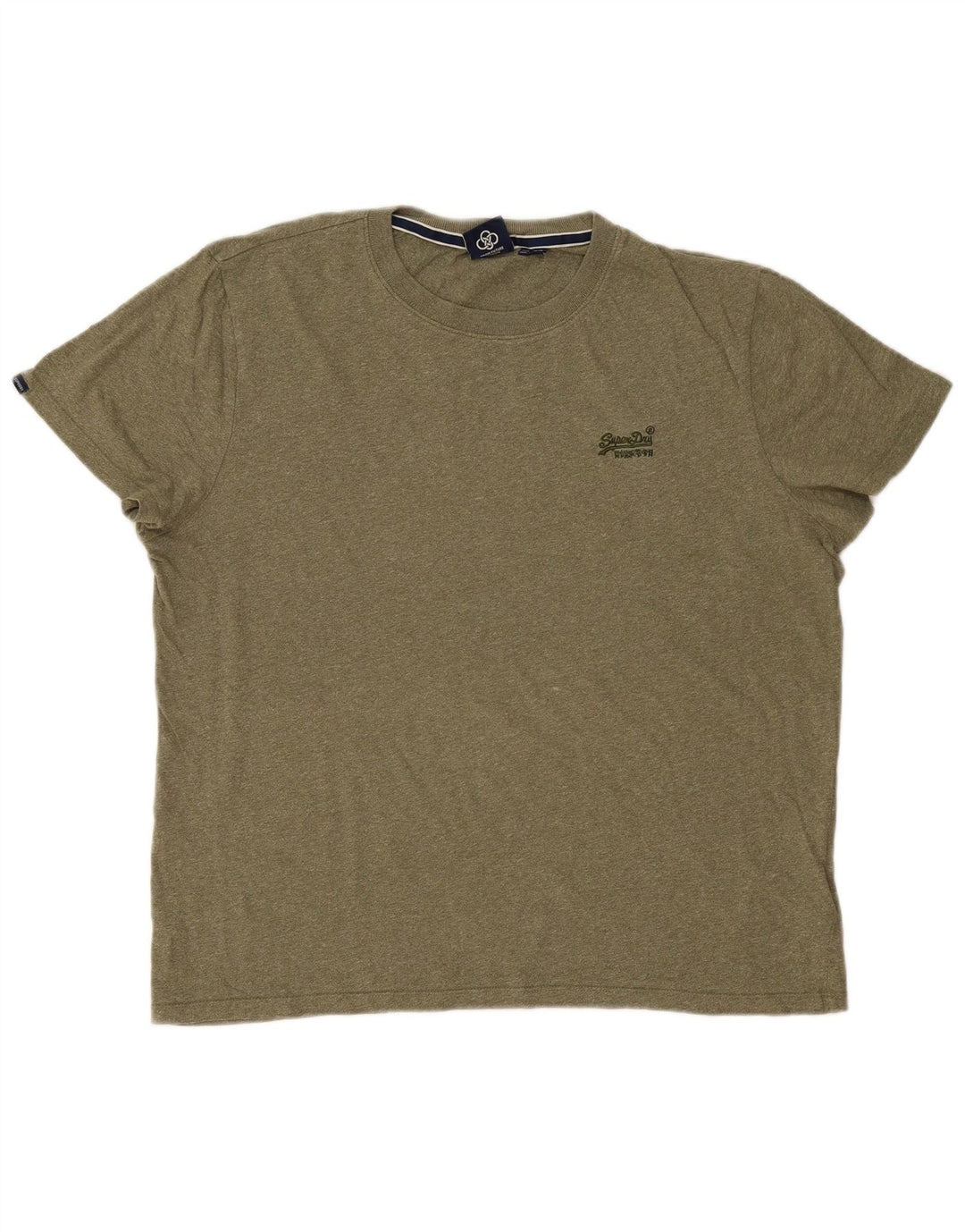 T-shirt męski Superdry, bawełniany top 2XL w kolorze khaki