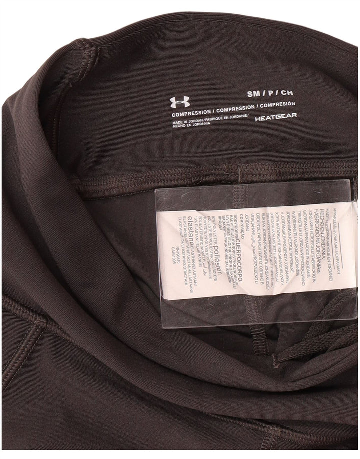 Damskie legginsy UNDER ARMOUR Heat Gear UK 8, małe, szare, z blokami kolorów