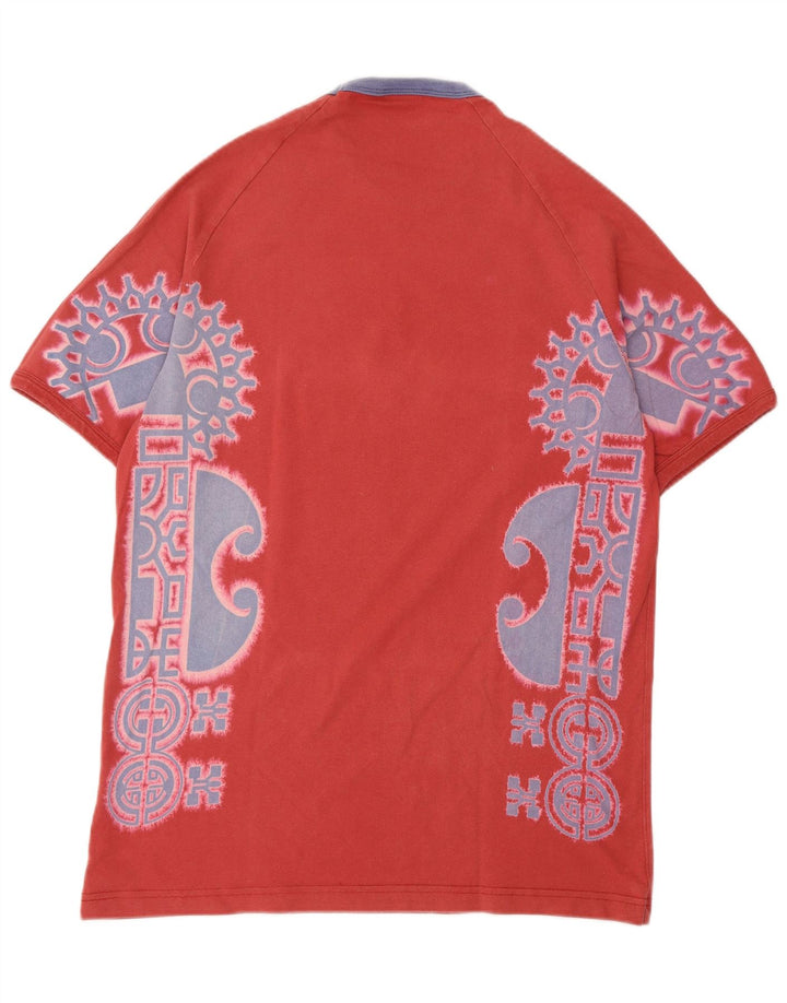 Męski T-shirt z grafiką REPLAY, duży, czerwony, bawełniany