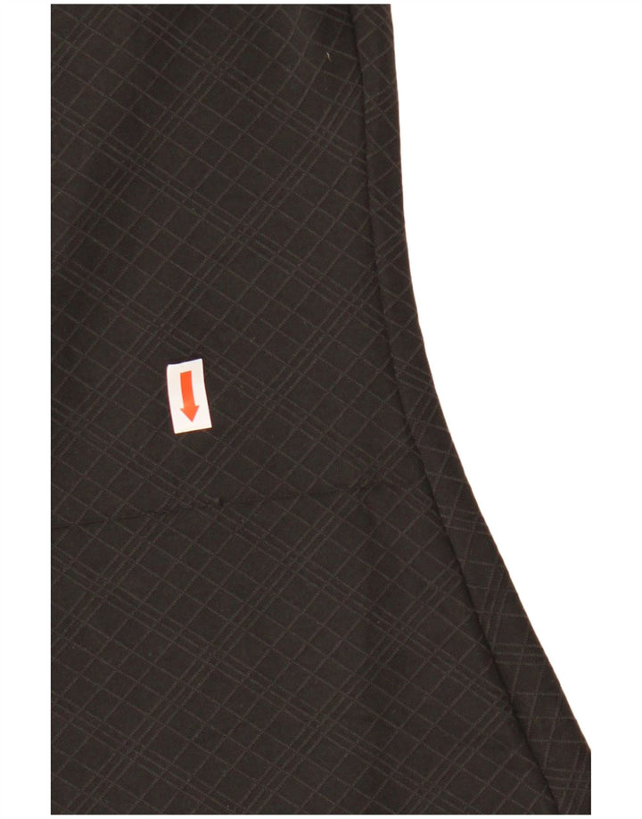 Damska koszulka polo ADIDAS Climacool UK 10, mała czarna z geometrycznym poliestrem