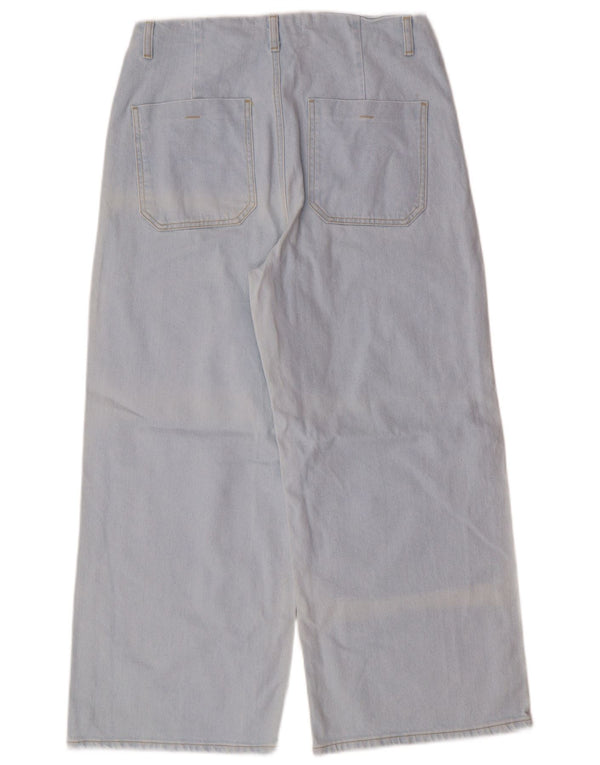 Damskie jeansy z szeroką nogawką Zara z wysokim stanem EU 42 Large W32 L26 Blue Classic