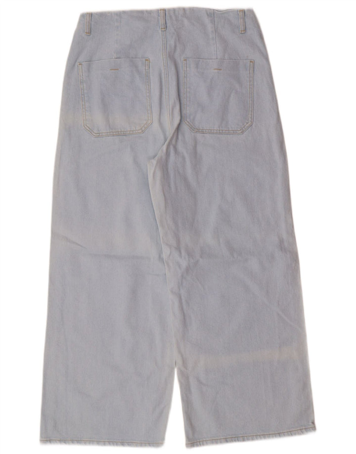 Damskie jeansy z szeroką nogawką Zara z wysokim stanem EU 42 Large W32 L26 Blue Classic