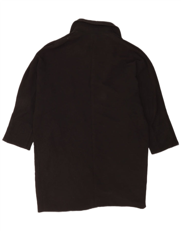 Topshop damski płaszcz oversize UK 12, średni czarny poliester