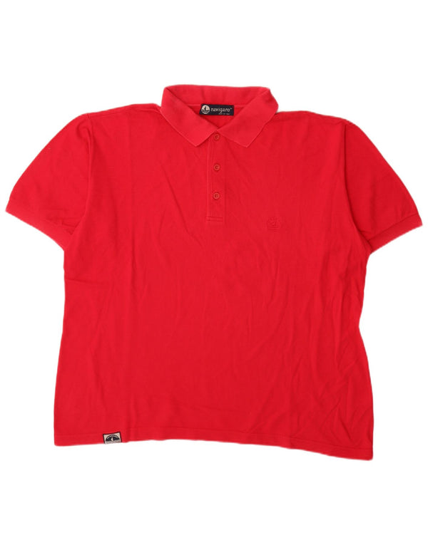 Męska koszulka polo Navigare 2XL, czerwona, bawełniana