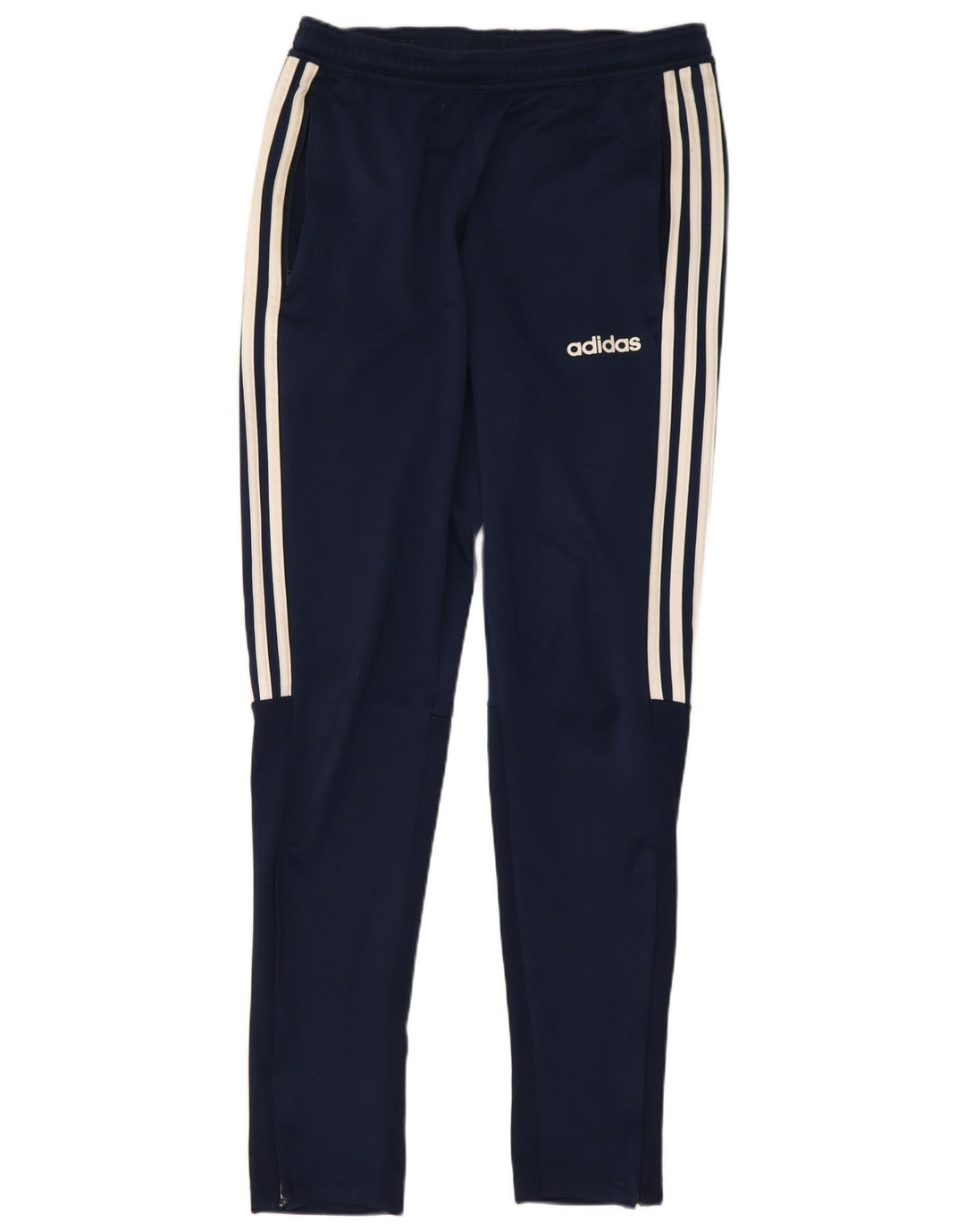 Męskie spodnie dresowe Adidas Climalite, małe, granatowe, z poliestru