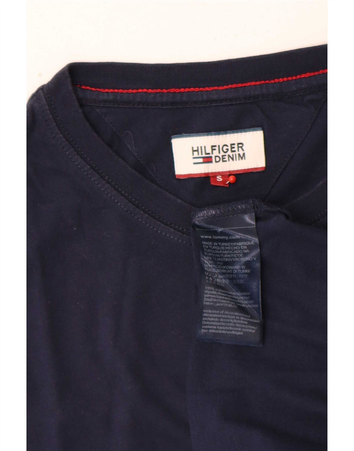 T-shirt męski Tommy Hilfiger o regularnym kroju, mały, granatowy, bawełniany