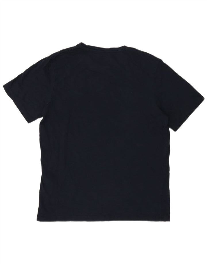 Męski T-shirt z grafiką Jack & Jones, średni, granatowy, bawełniany