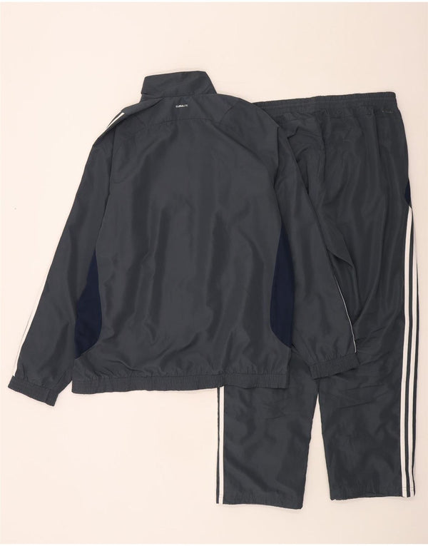 Adidas Męskie Climalite Full Tracksuit UK 44/46 Duży szary blok kolorów