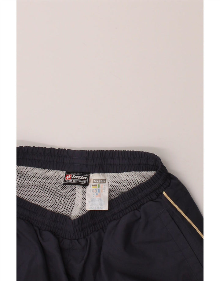 LOTTO Womens Tracksuit Trousers UK 12 Medium  Navy Blue Polyester Vintage Lotto and Second-Hand Lotto from Messina Hembry 