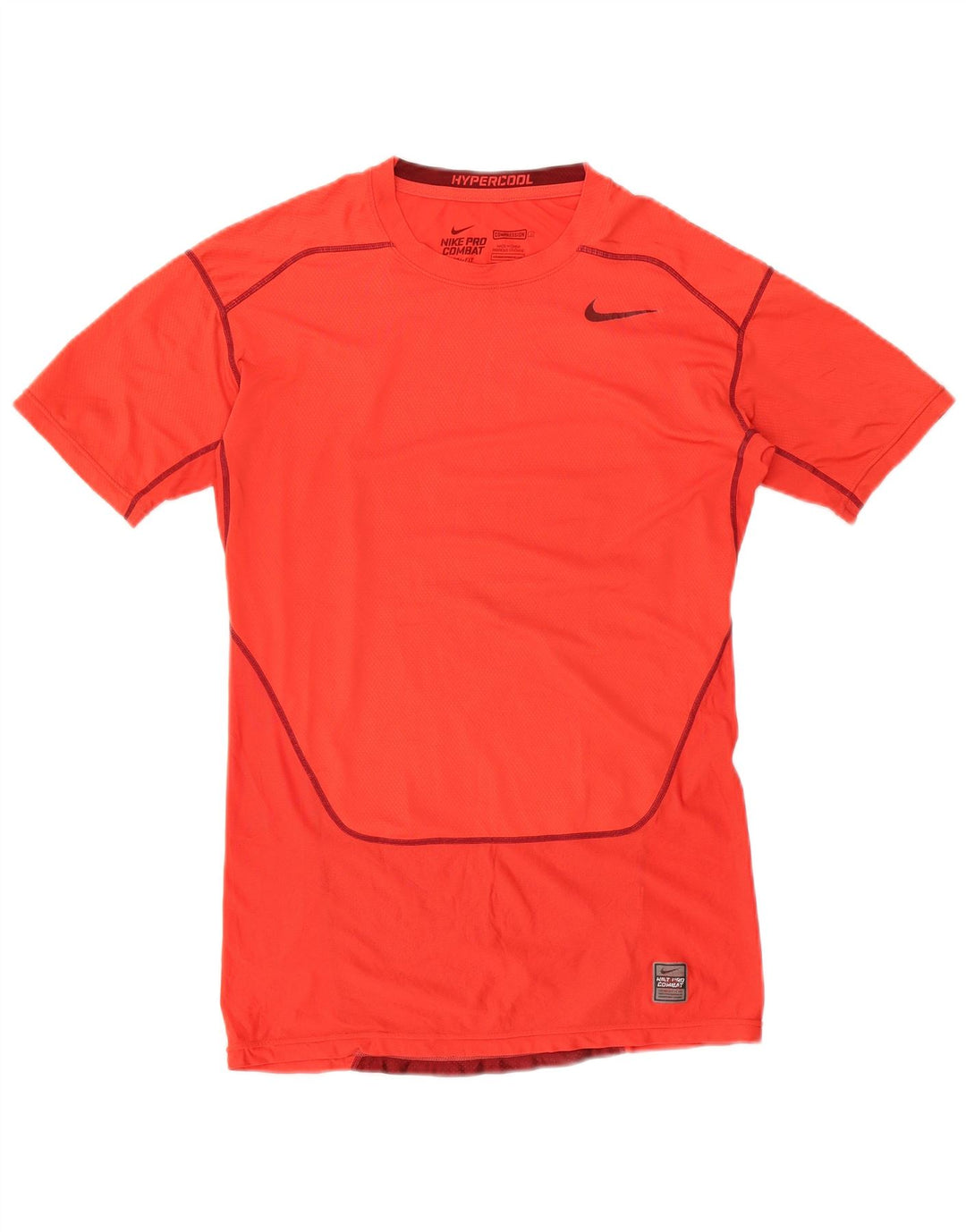 Męski T-shirt Nike Dri Fit Top, duży, czerwony, z blokami kolorów