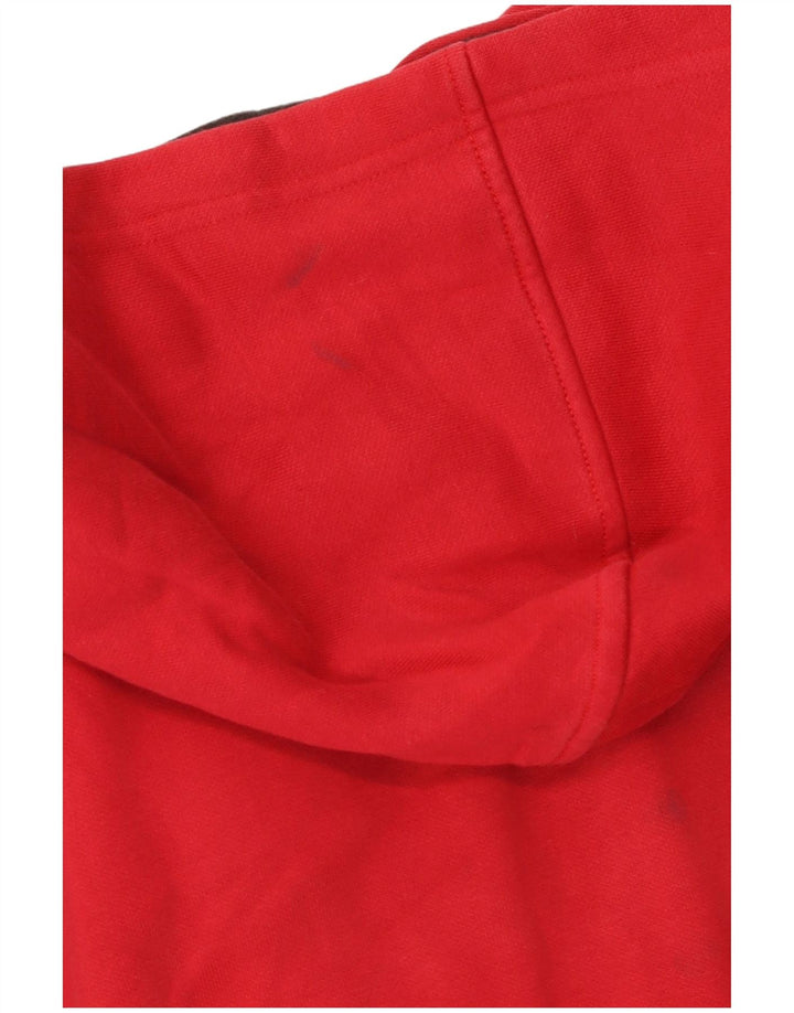 Damski sweter z kapturem i zamkiem PUMA UK 16, duży, czerwony, bawełniany