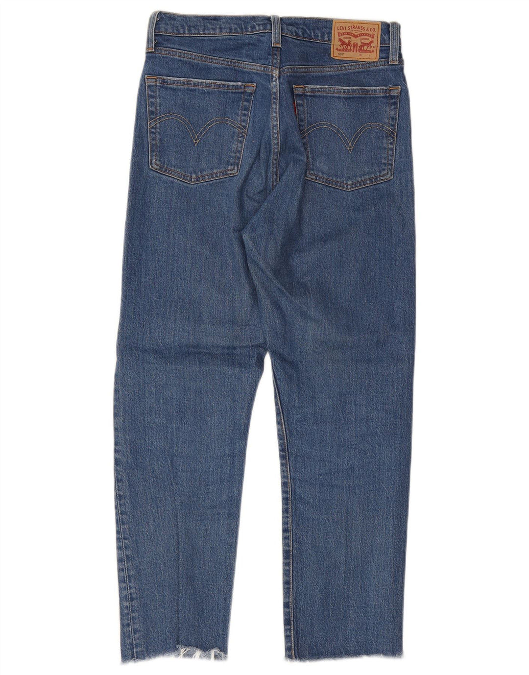 Damskie dżinsy Levi's 501 Straight W27 L26 Niebieskie bawełniane