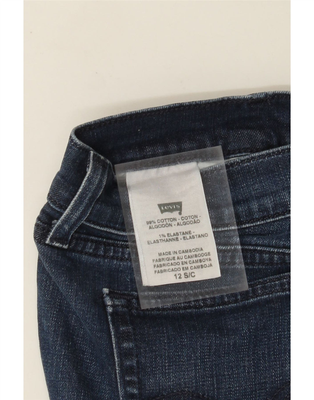 Damskie jeansy Bootcut LEVI'S US 12 Large W32 L29 Niebieska bawełna