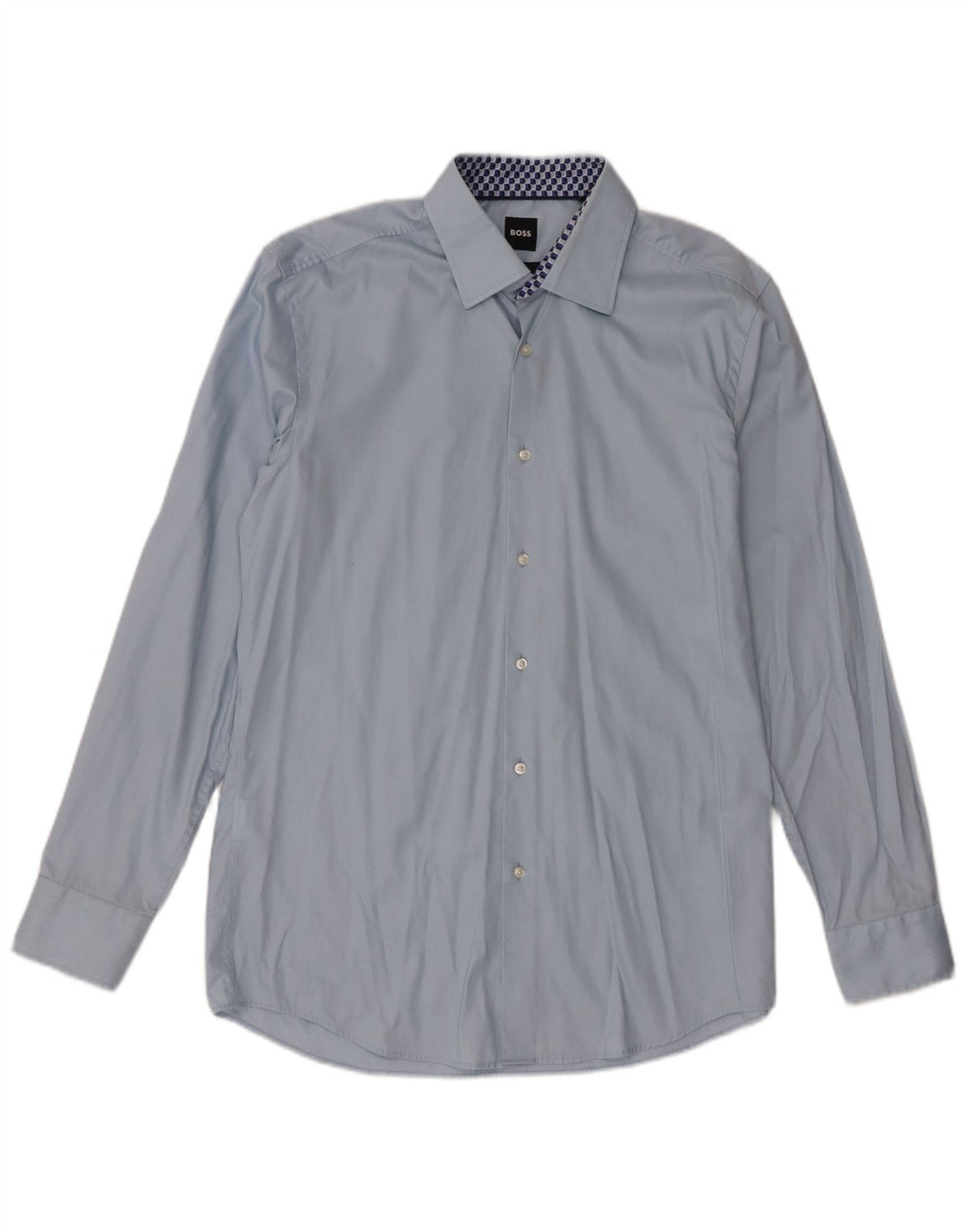 Męska koszula slim fit Hugo Boss, duża, niebieska, bawełniana