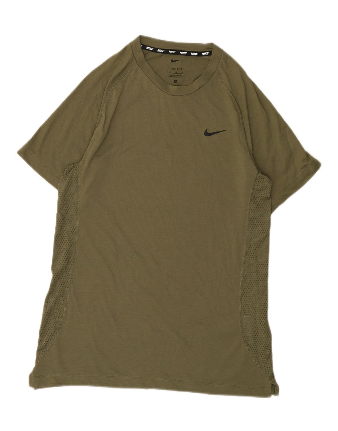 Męski T-shirt Nike Dri Fit, średni, khaki, poliester