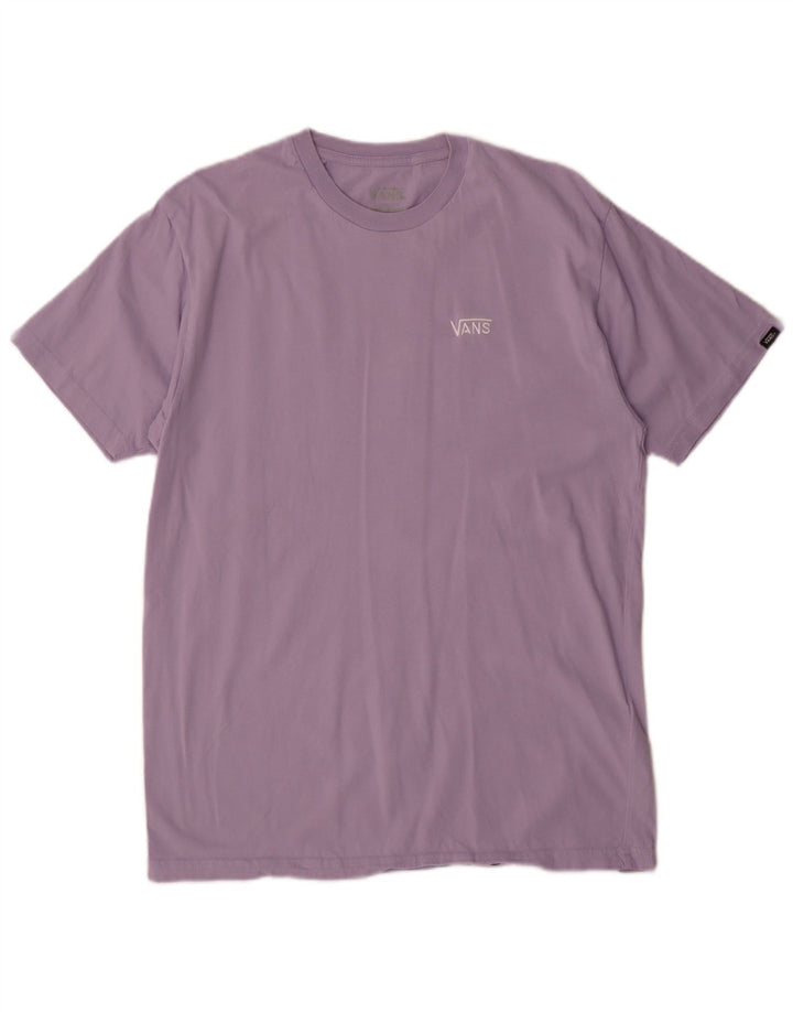 Męski T-shirt Vans o klasycznym kroju, średni fiolet, bawełna