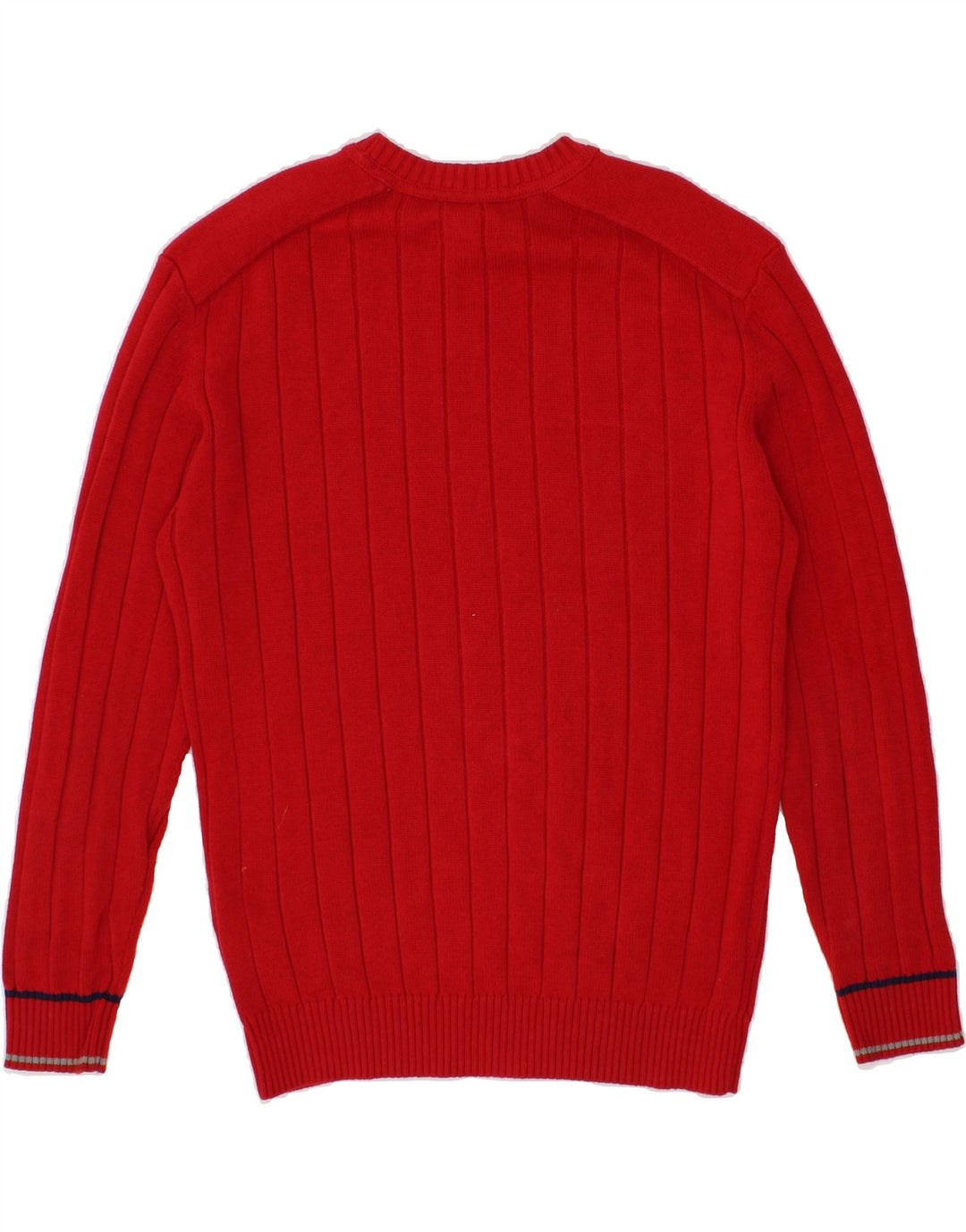 ESPRIT Mens Crew Neck Jumper Sweater Large Red Cotton Vintage Esprit and Second-Hand Esprit from Messina Hembry 