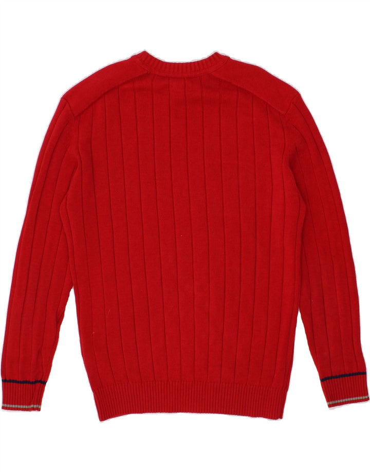 ESPRIT Mens Crew Neck Jumper Sweater Large Red Cotton Vintage Esprit and Second-Hand Esprit from Messina Hembry 