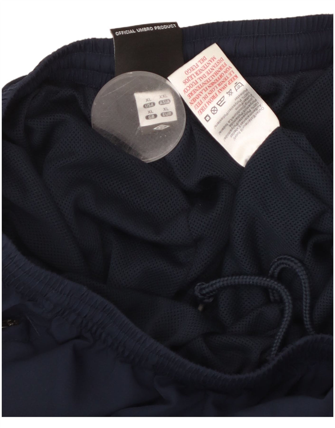 Męskie spodnie dresowe UMBRO XL granatowe, poliestrowe