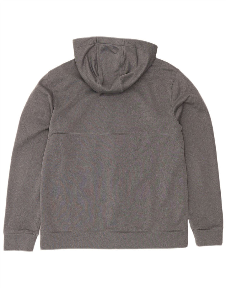 Męski sweter z kapturem i zamkiem The North Face, średnioszary, poliestrowy