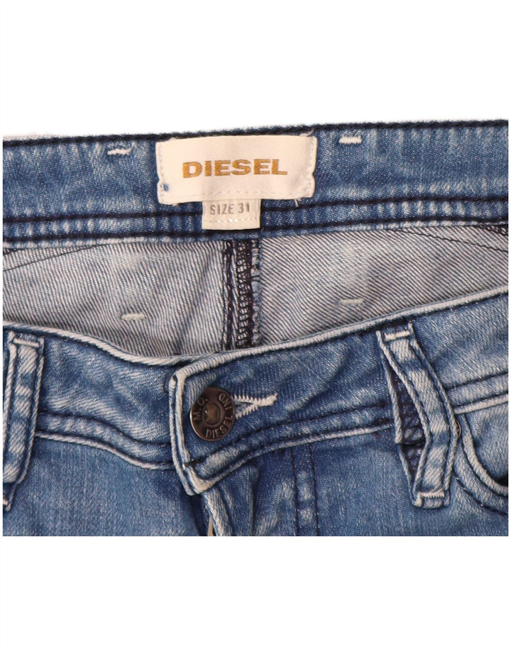 Męskie spodenki jeansowe Diesel w trudnej sytuacji W31 Średnioniebieskie bawełniane