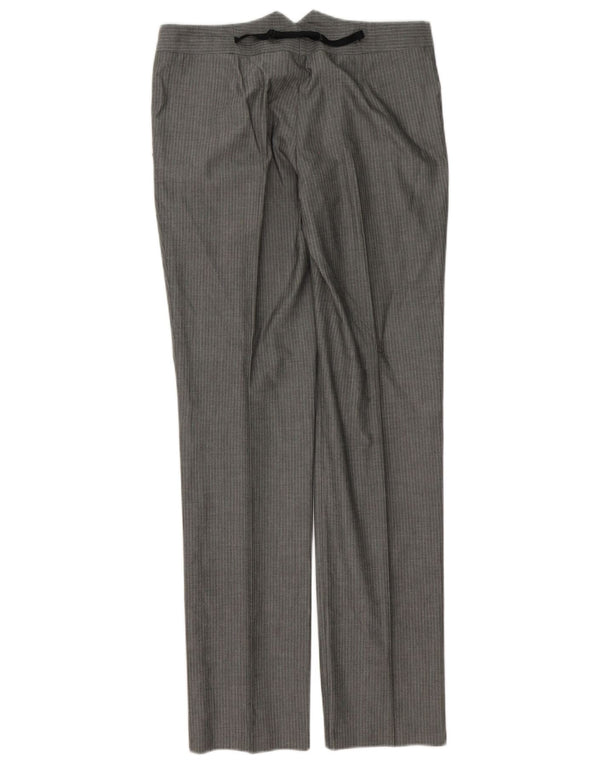 Damskie spodnie garniturowe Sisley IT 42 Medium W30 L32 Szare prążki