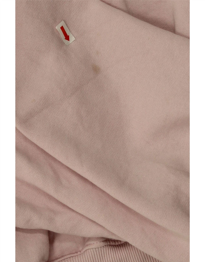 Damska bluza oversize Zara Crop UK 14, średnia różowa bawełna
