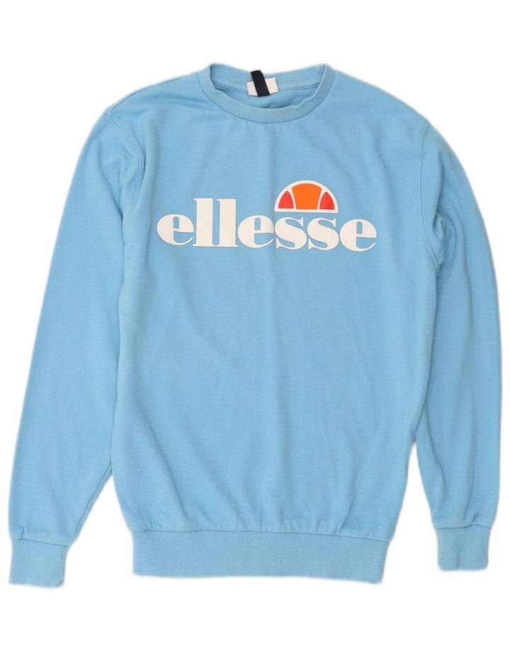 Damska bluza z grafiką ELLESSE UK 8, mała niebieska bawełna